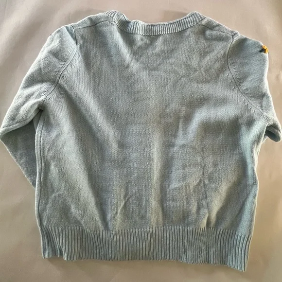 Light Blue Floral Button-Up Cardigan - Picture 4 of 4